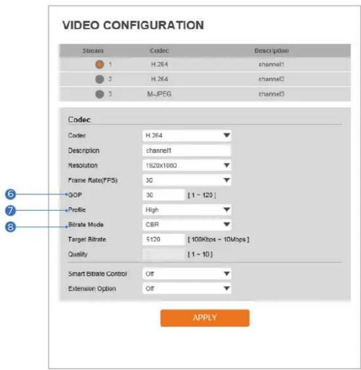 Digital Watchdog MegaPix DWC-MV72WI28TW - Video Configuration - 1