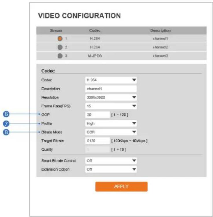 Digital Watchdog MegaPix Pano DWC-PVF9DI2TW - Video Configuration - 1