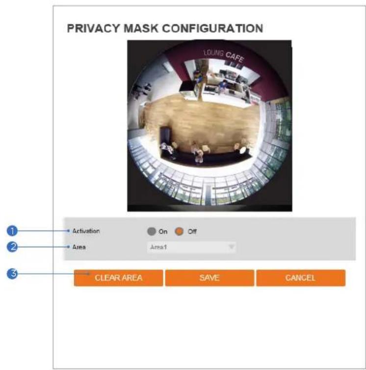 Digital Watchdog MegaPix Pano DWC-PVF9DI2TW - Setup - Video & Audio Setup Privacy Mask Configuration - 1