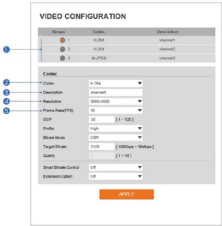 Digital Watchdog MegaPix Pano DWC-PVF9DI2TW - Video Configuration - 1