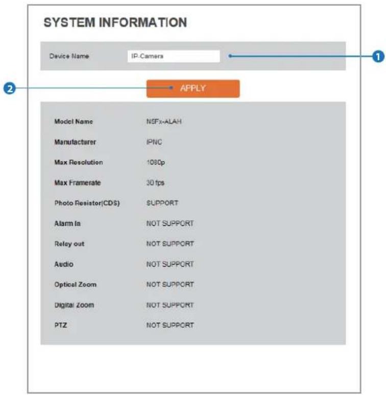Digital Watchdog MegaPix DWC-MV74WI4 - Setup - System Setup System Information - 1