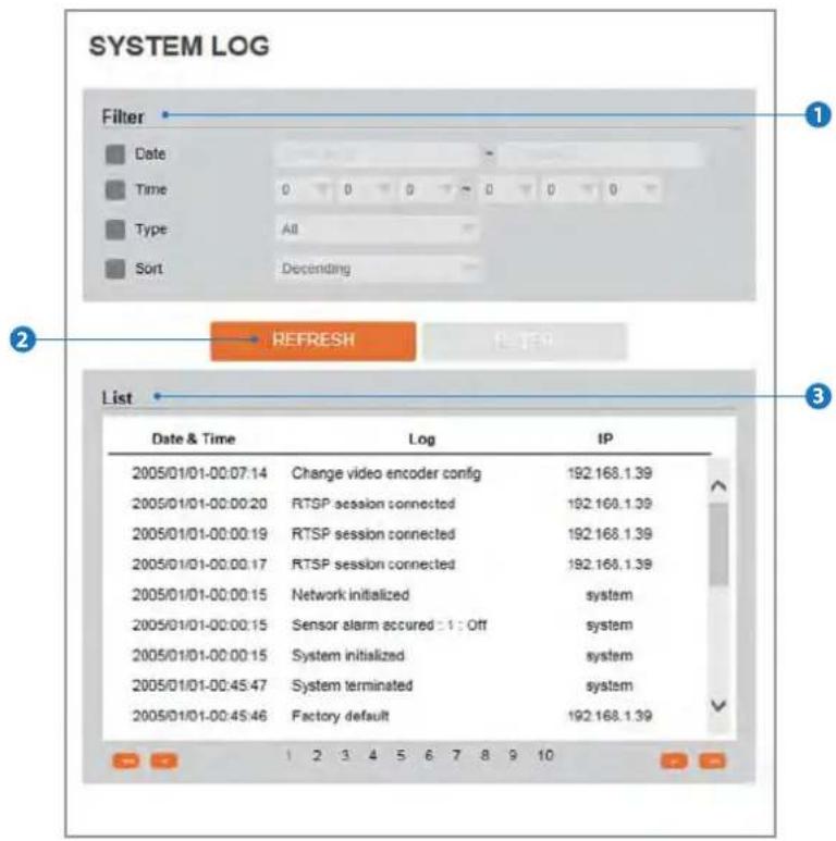 Digital Watchdog MegaPix DWC-MV74WI4 - System Log - 1