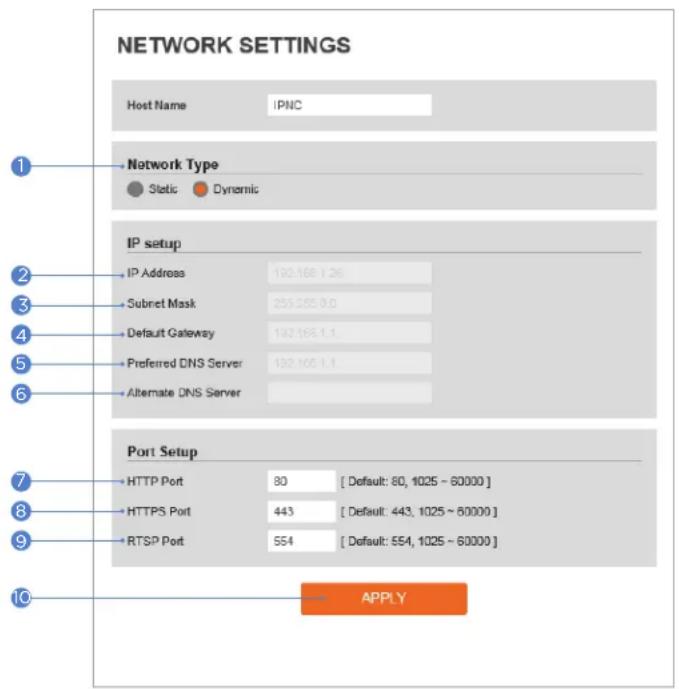 Digital Watchdog MegaPix DWC-MVA5WI28T - Network Settings - 1