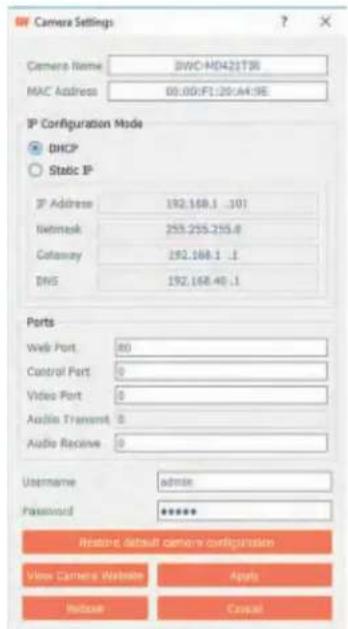 Digital Watchdog MegaPix DWC-MV85WIATW - Network setup - DW IP Finder™ - 2