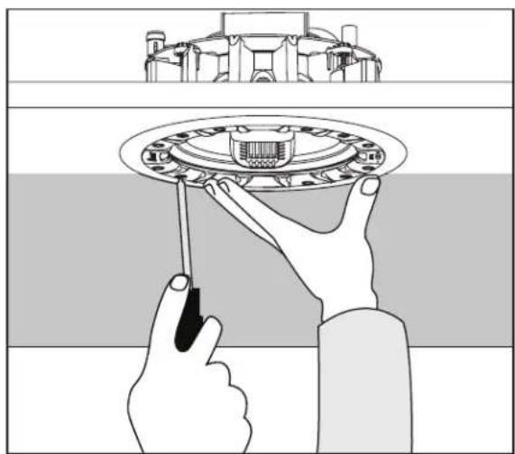 GoldenEar Invisa SP 652 - Pull the speaker wire out of the hole and connect the speaker as follows: - 4