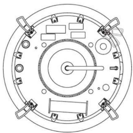 GoldenEar Invisa 525 - Pull the speaker wire out of the hole and connect the speaker as follows: - 6