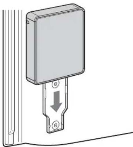 SONY DMX-WL1 - Slide the receiver unit onto the bracket. - 1