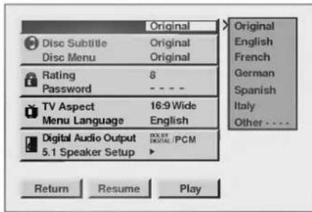 LG ADVD-2350P - Press SETUP in the stop mode. - 1