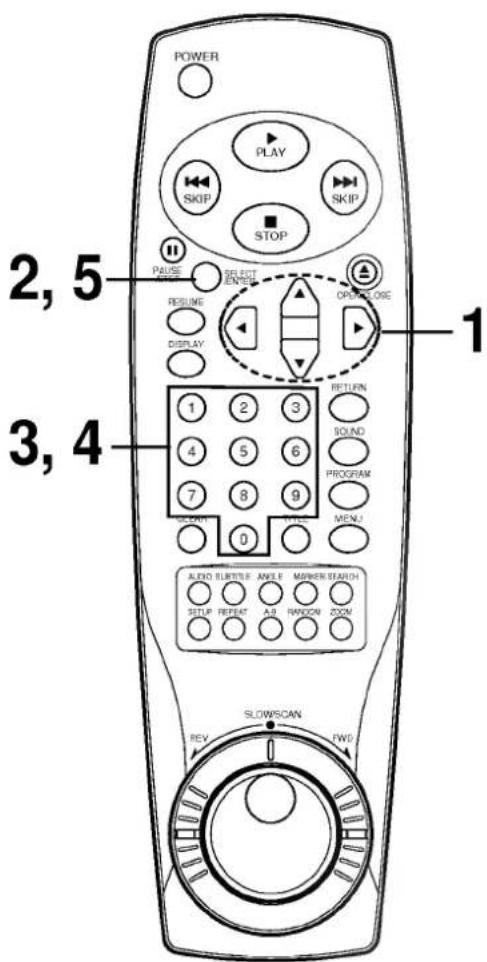 LG ADVD-2350P - Press ▲/▼ to select the desired level and press SELECT/ENTER. - 3