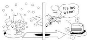 LG ADVD-2350P - Moisture condensation occurs during the following cases. - 1