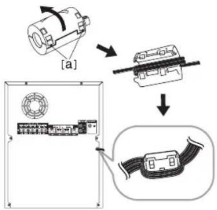 LG CM9540T - Affix the Ferrite Core for power cord - 1