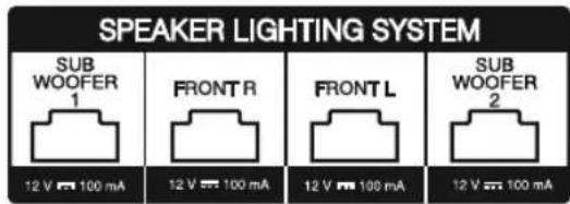 LG CM9540T - Attaching the speaker light cables to the unit - 1