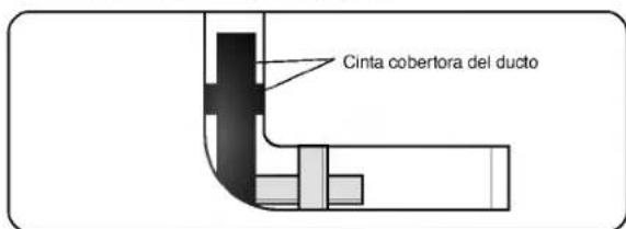 Cinta cobertora del ducto