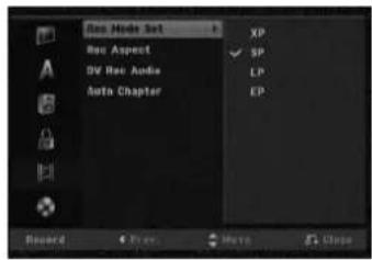 LG RKS-7000Q - Recording Settings - 1