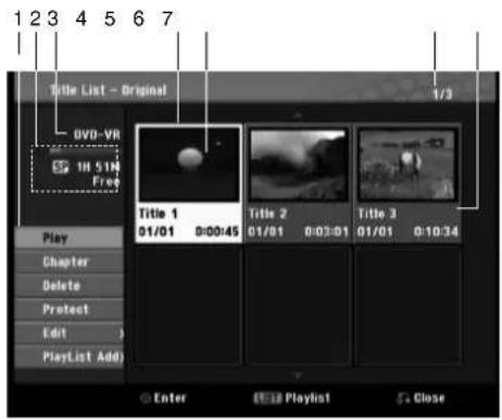 LG RKS-7000Q - Title List and Chapter List Menu Overview - 1