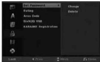 LG RKS-7000Q - Lock (Parental Control) Settings - 1