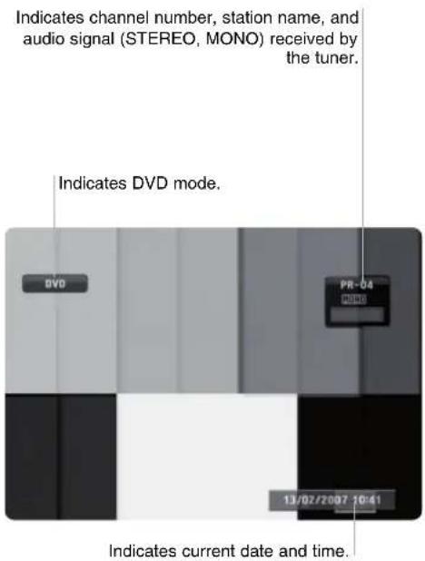 LG RKS-7000Q - Displaying Information While Watching TV During viewing the TV, press ENTER or DISPLAY to display/remove the Information displayed on-screen. - 1