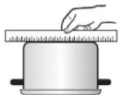 LG LRE30453SB - Check pans for flat bottoms by using a straight edge or ruler - 1