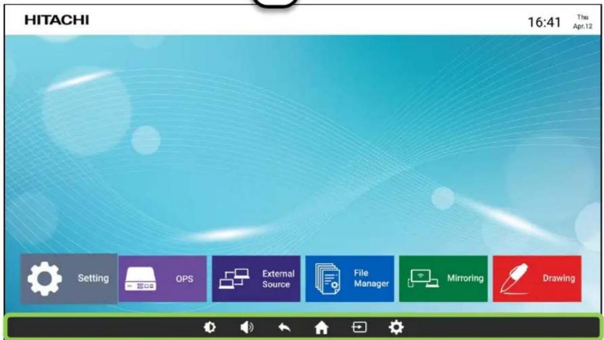 HITACHI 16:41 Thu Apr.12 Setting OPS External Source File Manager Mirroring Drawing