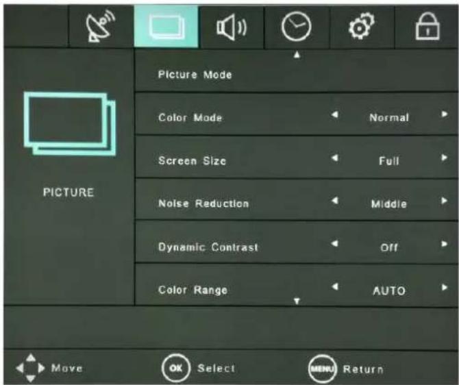 HITACHI HILU86101 - PICTURE MENU - 1