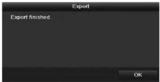 Export Export finished. OK