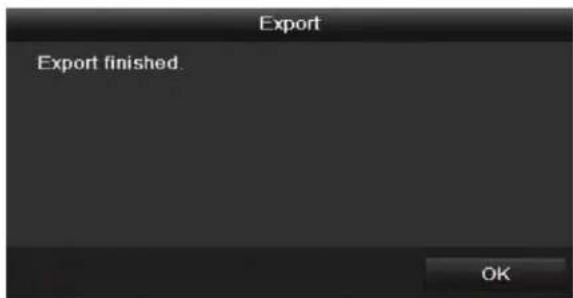Export Export finished. OK