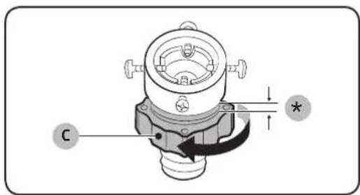 SAMSUNG WA10J5730SS1 - Connect the water hose to the water tap. - 2