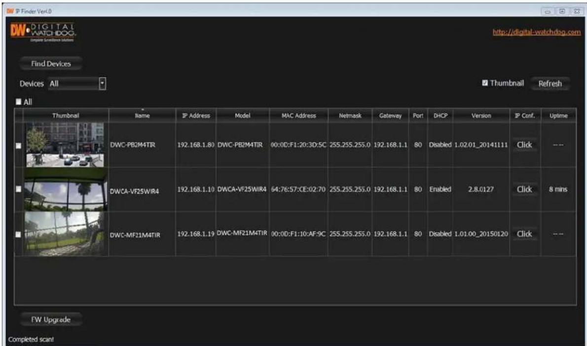 Digital Watchdog MegaPix CaaS DWCA-VF25WIR4-64 - Installing DW IP Finder™ Software - 1