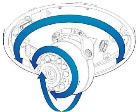Digital Watchdog MegaPix CaaS DWCA-VF25WIR4-64 - Adjusting the Camera's Angle - 1