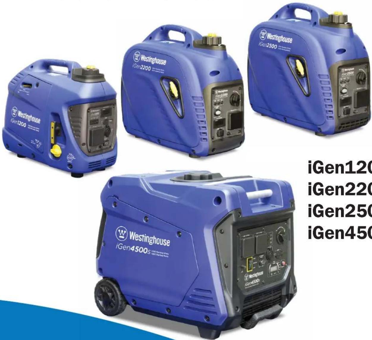 WESTINGHOUSE iGen4500s - Digital Inverter Generators Instruction Manual - 1