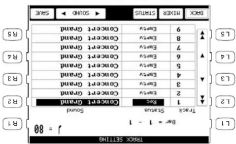 KAWAI Concert Performer CP117 - To use the Track Settings screen: - 2