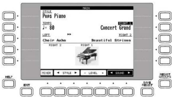 KAWAI Concert Performer CP117 - Select Buttons - 1