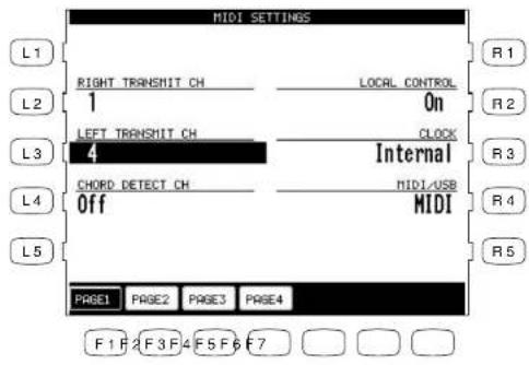 KAWAI Concert Performer CP117 - To configure the MIDI Settings: - 1