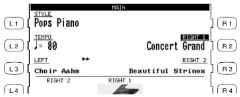 KAWAI Concert Performer CP117 - Selecting a Part is easy: - 1