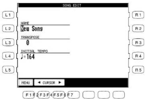 KAWAI Concert Performer CP117 - To edit the song: - 1