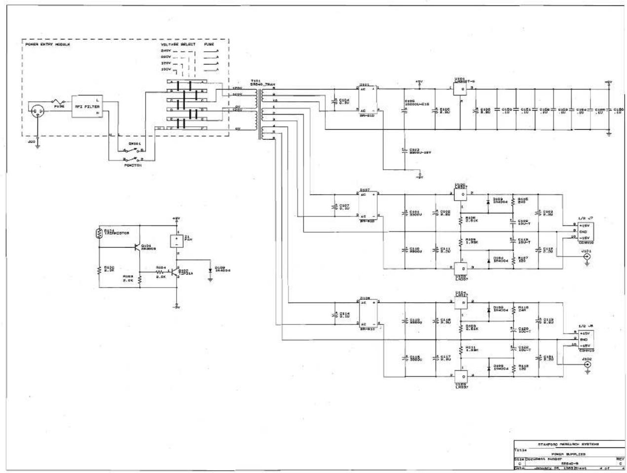 SRS SR645 - Miscellaneous Parts List - 11