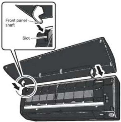 Godrej GIC 15STC3- WTA - Attach the front panel. - 1