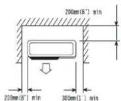 Godrej GIC 15STC3- WTA - Detailed space requirements around the outdoor unit - 2