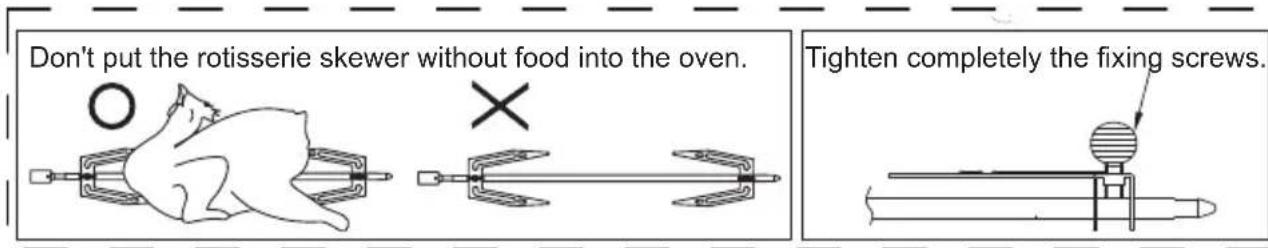 Godrej GME 734 CR1 PM - Rotisserie Skewer Installation - 2