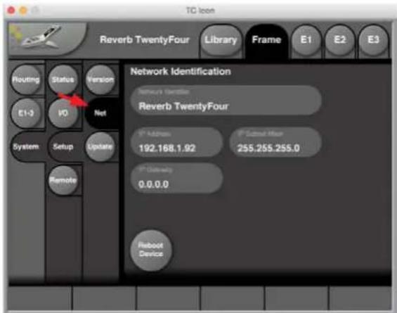 TC ELECTRONIC Reverb Twentyfour - System/ Setup/ Net - 1