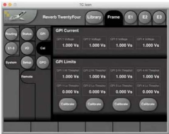 TC ELECTRONIC Reverb Twentyfour - Remote - Calibration - 1