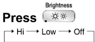 DAIKIN Zena FTXJ35PVMAS - To set the luminance of the display ■ - 1