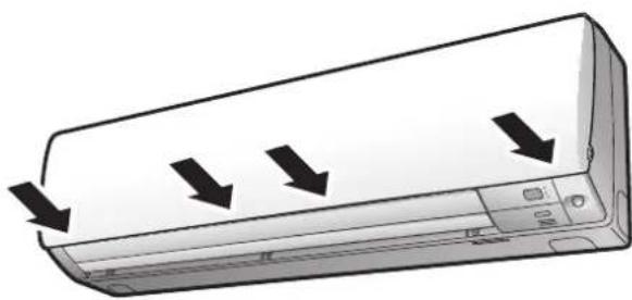 DAIKIN Cora FTKM85PAVMA - Close the front panel slowly. - 1