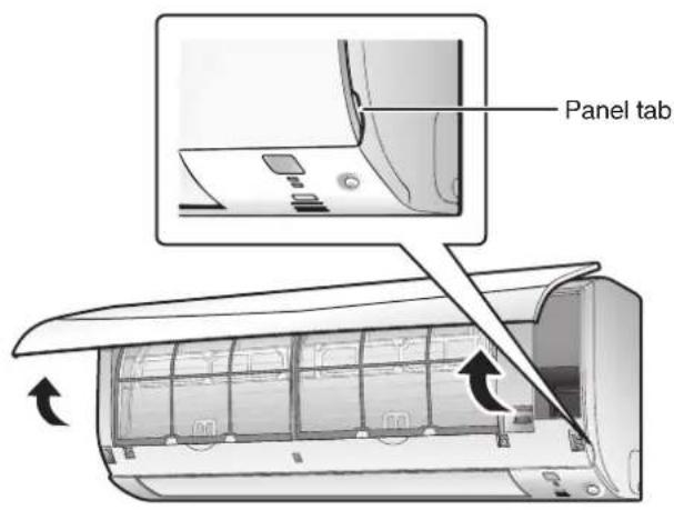 DAIKIN Cora FTKM85PAVMA - Open the front panel. - 1