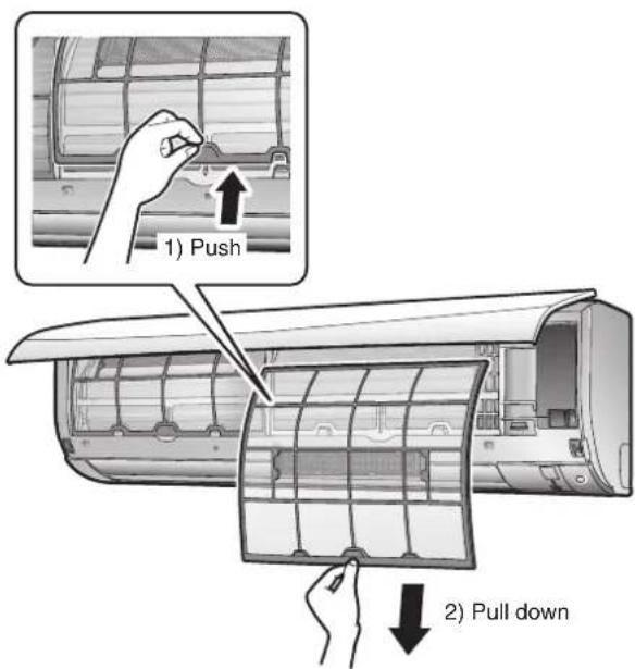 DAIKIN Cora FTKM85PAVMA - Pull out the air filters. - 1