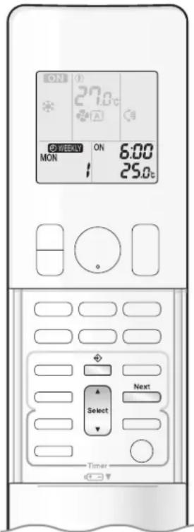 DAIKIN Cora FTKM85PAVMA - Setting example of the WEEKLY TIMER - 4