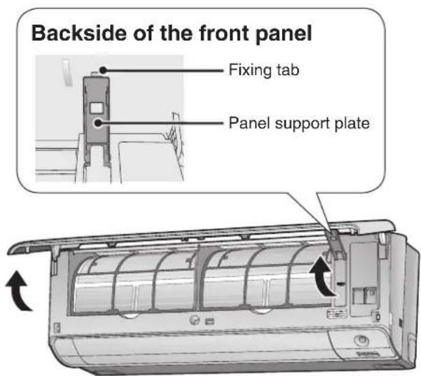 DAIKIN Alira X FTKM46WVMA - Open the front panel. - 1