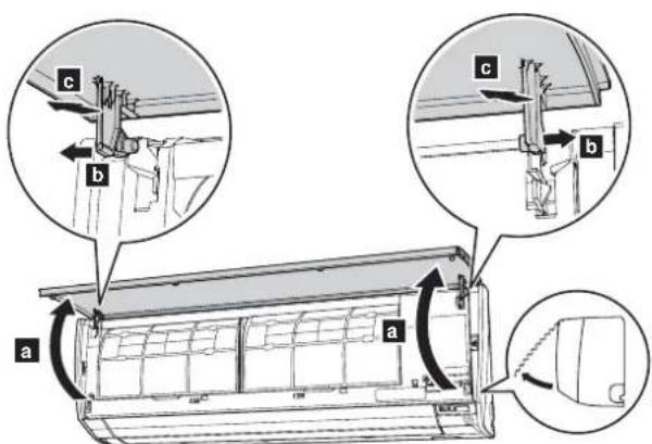 FUJITSU Lifestyle ASTG12CMCB - Cleaning the intake grille - 1