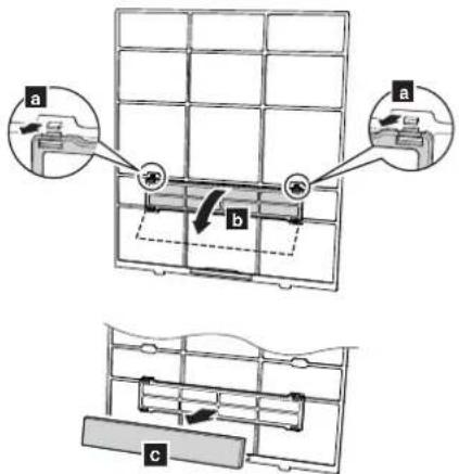 FUJITSU Lifestyle ASTG18CMCB - Replacing the air cleaning fi Iters - 1