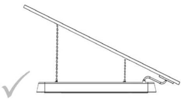 Heatstrip Intense THY3200W - Incorrect Installation Correct Installation - 6